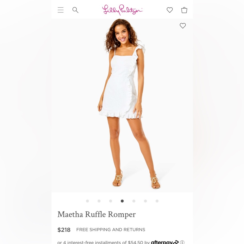 Maetha Ruffle Romper Lilly Pulitzer